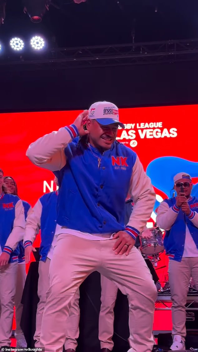 Newcastle's Greg Marzhew Stole The Show At The Nrl Season Launch In Vegas With His Dance Moves