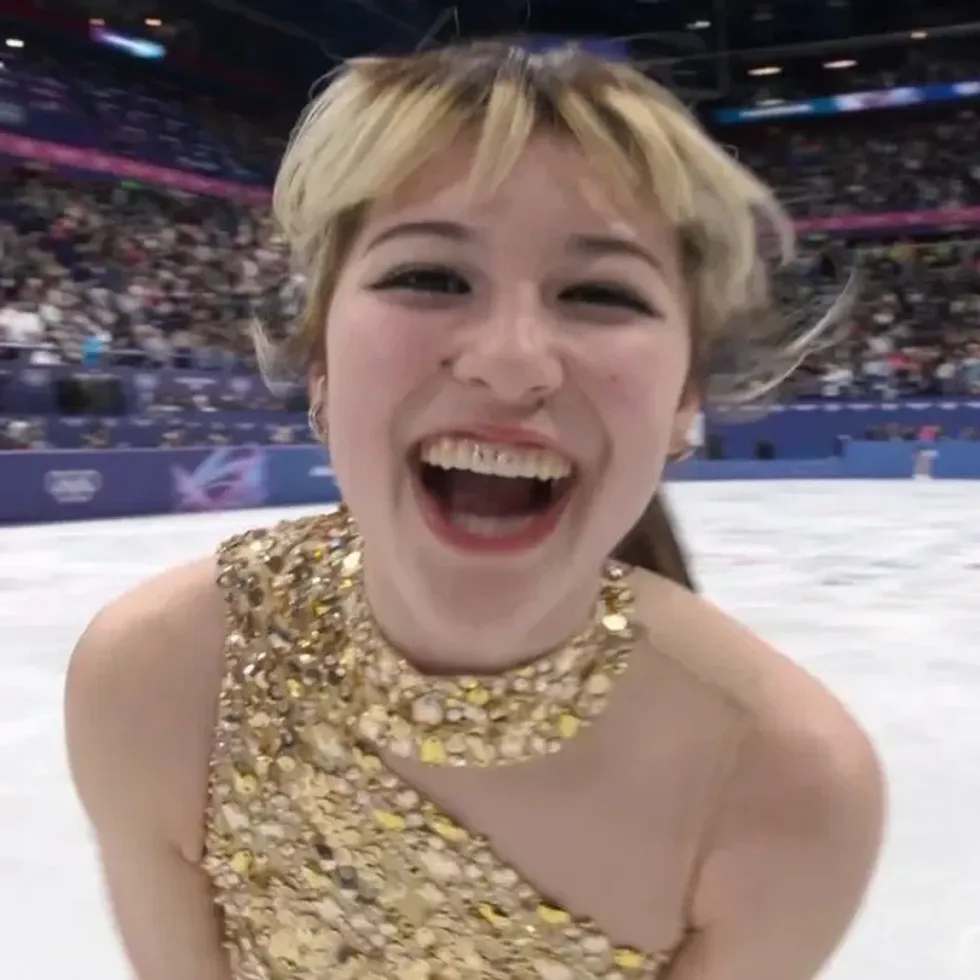Alysa Liu Delivered An Unforgettable Moment At The Milano Cortina Winter Olympics, Skating Directly Towards The Camera After Securing Gold In Women's Figure Skating And Declaring: &Quot;That's What I'm F***Ing Talking About!