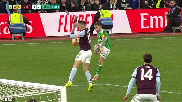 Somehow The Officials Missed The Fact That Aston Villa's Lucas Digne Handled The Ball In The Area On Saturday At Villa Park - But Give Me Human Error Over Var Every Day Of The Week