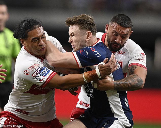 Footy Fanatics Lashed Out After They Paid To Watch The Action Between Hull Kr And Leeds (Pictured) Uninterrupted By Commercials