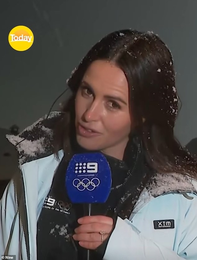 The Development Comes Hot On The Heels Of Mason's Headline-Grabbing Appearance On Today While Covering The Winter Olympics. She Later Admitted She'd Had Too Much To Drink Before Doing A Live Cross (Pictured) From Italy