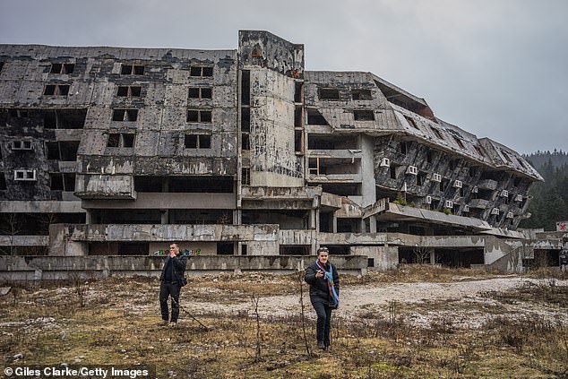 The Abandoned Shell Of A Hotel Constructed For The 1984 Winter Olympics