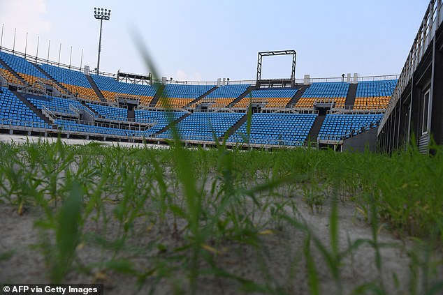 A Stadium Built For Beach Volleyball Now Sits Abandoned, Pictured Back In 2018