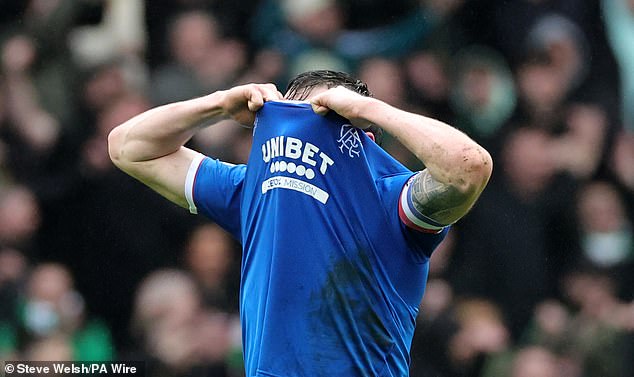 John Souttar Shows His Frustration After Rangers Concede Two Goals In The Second Half At Ibrox