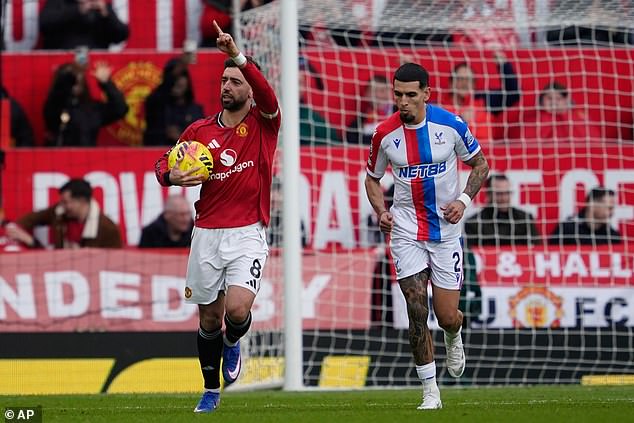 Fernandes Got United Back Into The Game From Penalty Spot After Being 1-0 Down At Half-Time