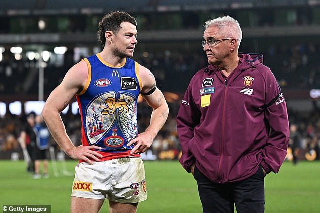 Brisbane Coach Chris Fagan (Right) Explained That He Hoped Neale (Left) Would Continue To Play For The Club In 2027