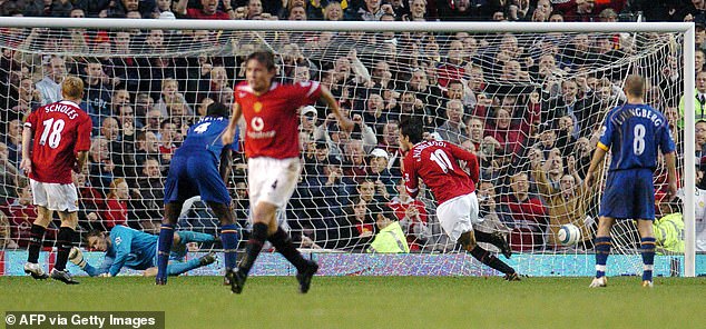 Ruud Van Nistelrooy Buries His Penalty Against Arsenal To End Their 49-Game Unbeaten Streak, One Of 150 Goals The Dutchman Scored For United