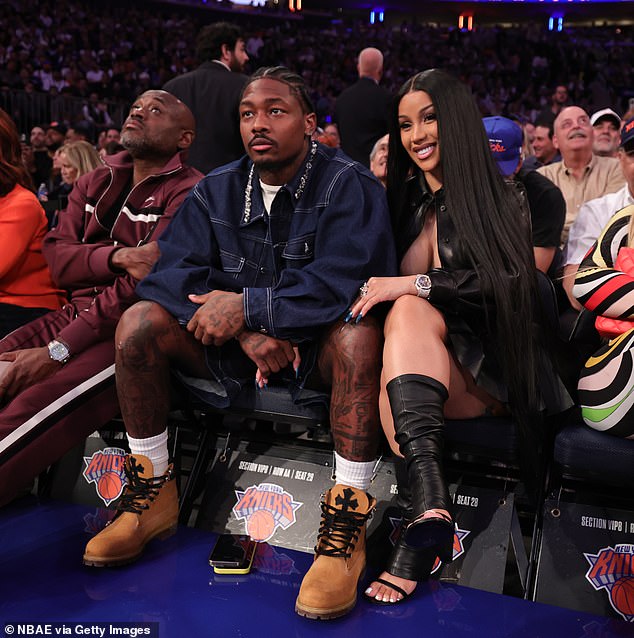 The Rapper And Nfl Star Went Public With Their Relationship Last May When They Were Spotted Courtside Together At A New York Knicks Game