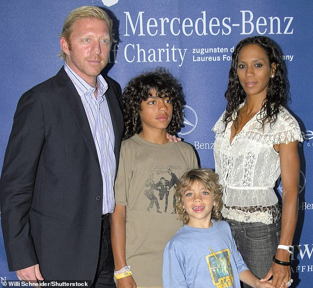 The Tennis Icon Cheated In A London Restaurant While Barbara Feltus (Right) Was Heavily Pregnant With Their Second Child Elias (Second Right)