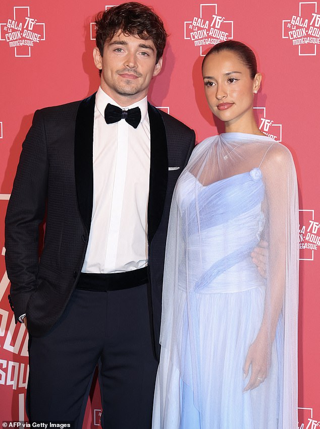 The Ferrari Driver And His Wife (Pictured) Were First Spotted Stepping Out Together At Paris Fashion Week