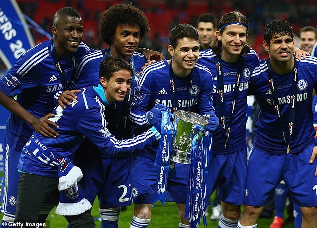 Luis (Pictured Second From Right) Played For Chelsea For A Season In 2014/15