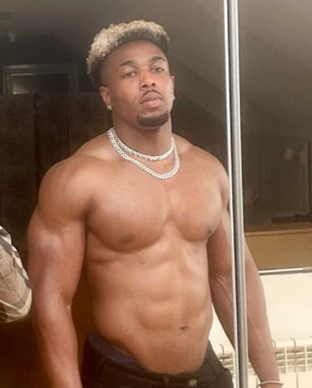 The Muscle-Bound Winger Shows Off His Physique In A Picture On His Instagram Page