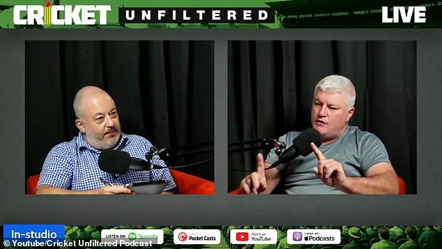 During An Episode Released On Wednesday, Menczel (Left) Claimed That He Would Be Looking For A New Cricketer To Join The Podcast In Macgill's Place, But Added That The Former Australia Spinner Would Return For An Episode On Thursday