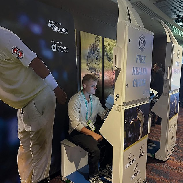During This Year's Boxing Day Test Match, The Foundation Had Installed Health Test Machines Around The Mcg Which Can Identify Whether A Person Is At Risk Of Diabetes Or A Heart Condition