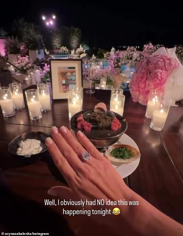 Sabalenka Shows Off Her Engagement Ring Featuring A Huge Diamond