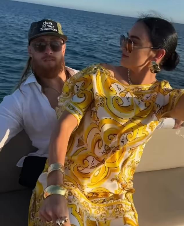 San Francisco Tight End George Kittle Made The Trip To The Mexican City With His Wife Claire