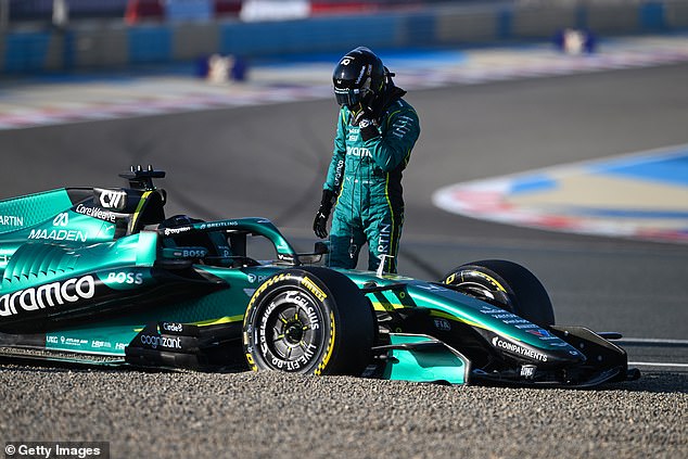 Newey Dropped His Bombshell Just After Rumours Circulated That The Team Would Only Run A Handful Of Laps In Melbourne After Pre-Season Testing Turned Into A Disaster (Pictured, Lance Stroll With His Beached Car During Testing In Bahrain Last Month)