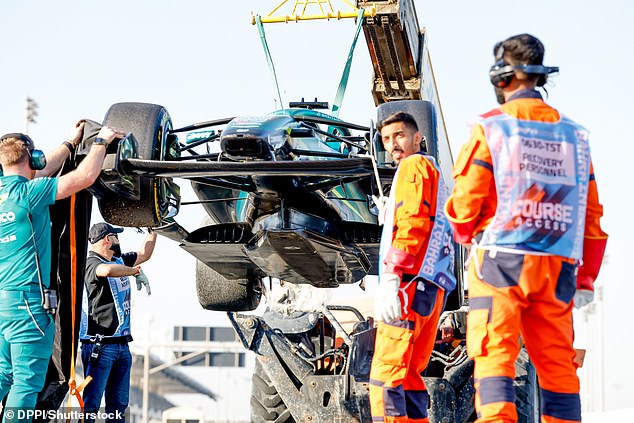 Aston Martin Could Only Complete A Handful Of Laps In Testing As They Were Struck By Severe Problems With The Honda Engine And New Gearbox (Pictured)