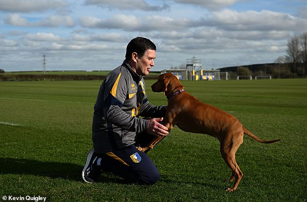 Clough Says Walking His Dog Bobbie, A Nine-Year-Old Hungarian Vizsla, Is 'Great For His Players' Mental Health'