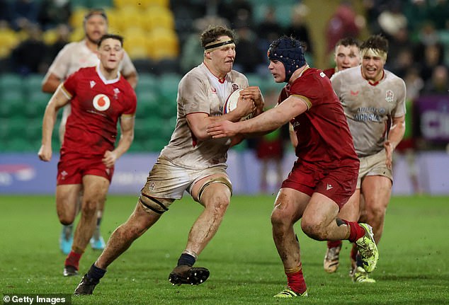 Wales Under 20S Hooker Tom Howe (Right) Gets To Grips With Connor Treacey Of England During Their U20 Six Nations Clash Last Month Which Wales Were Unlucky To Lose