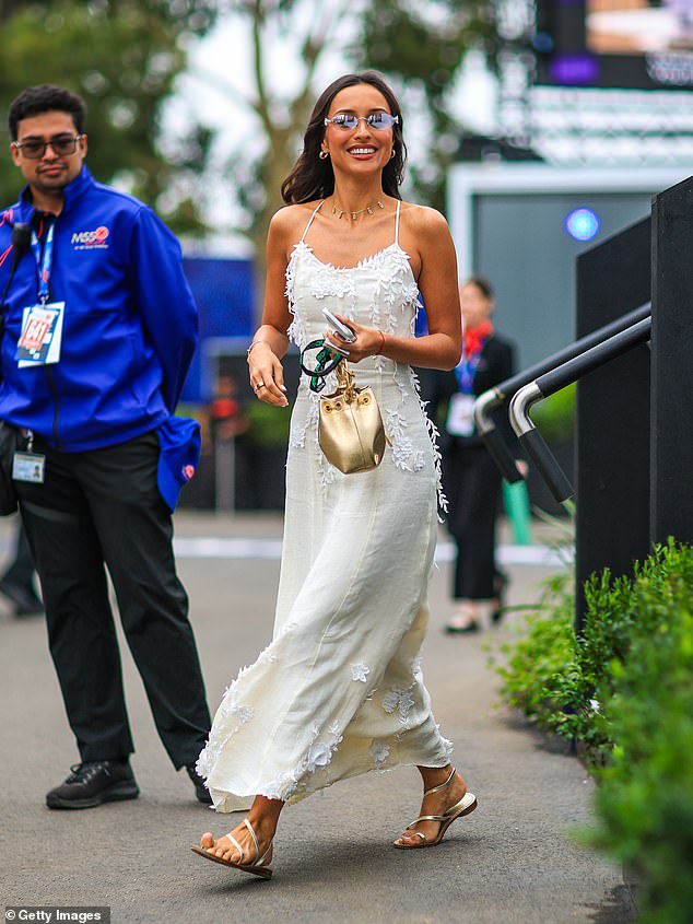 Leclerc's Wife Was All Smiles As She Walked The Paddock In Melbourne On Friday Before Practice