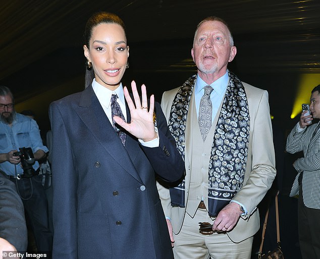 Boris Becker (Right, Pictured Alongside Current Wife Lilian De Carvalho Monteiro) Has Opened Up On Cheating On His Ex-Wife While She Was In Hospital