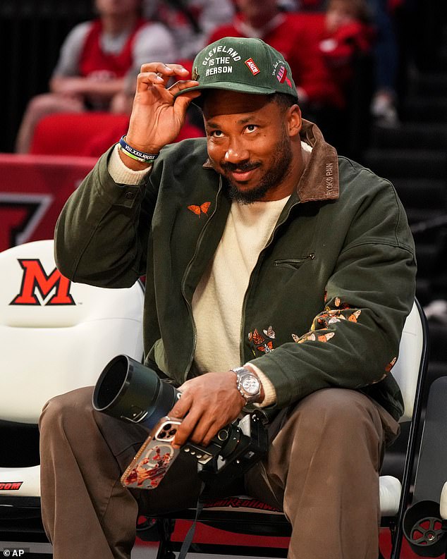 Hours Before Being Ticketed For Driving 24Mph Over The Speed Limit, Cleveland Brown Star Myles Garrett Was Pictured At The Bowling Green-Miami Basketball Game In Oxford, Ohio