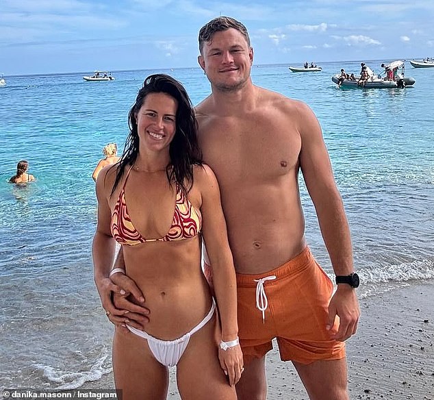 Danika Mason Is Pictured With Fiance Liam Knight Shortly After Their Engagement. They'll Be Seeing A Lot More Of Each Other Now That He's Returning To Live In Australia