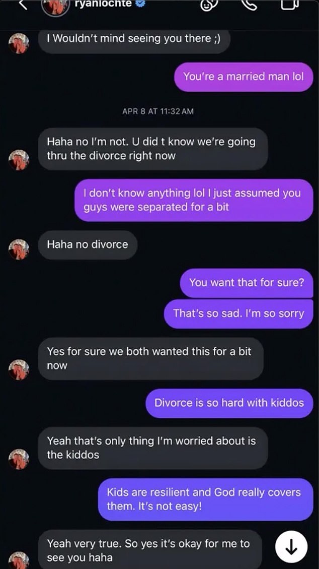 But Gillihan Posted Screenshots Of Messages They Shared Showing They Didn't Begin Speaking Until After Reid Filed For Divorce In Late March Of 2025