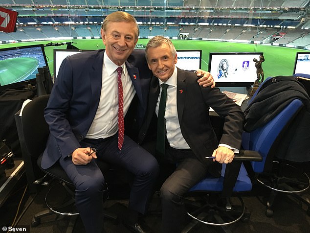 Legendary Footy Commentator Dennis Cometti (Pictured Left, With Fellow Media Great Bruce Mcavaney) Was Suffering From Alzheimer's Disease And A Severe Form Of Dementia Before His Death - His Family Kept His Illness A Closely Guarded Secret