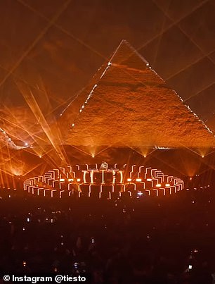 When Tiesto Took To The Decks On The Pyramids Of Giza Last December, The Ancient Plateau Was Transformed Into Something Resembling A Sci-Fi Movie Set