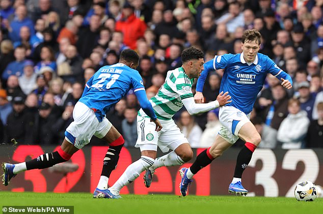 Celtic's Alex Oxlade-Chamberlain Struggled To Make An Impact And Was Hooked At Half-Time During The Old Firm Derby