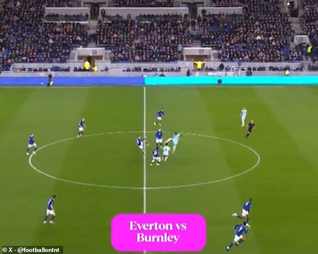 Everton Booted The Ball High Into The Air From Their Kick-Off Against Burnley Yesterday