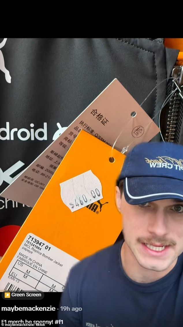 Tiktok Content Creator Maybemackenzie (Pictured) Has Shown Off The Exorbitant Prices Seen At Merchandise Tents In Melbourne
