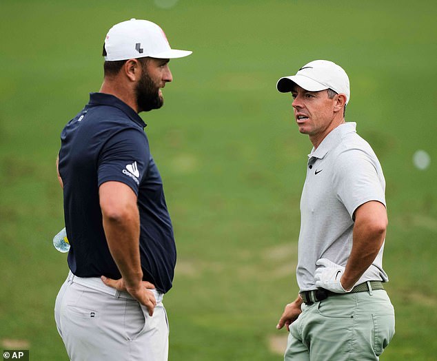 Rory Mcilroy (R) Said It Was A 'Shame' That Jon Rahm (L) Rejected A Deal With The Dp World Tour