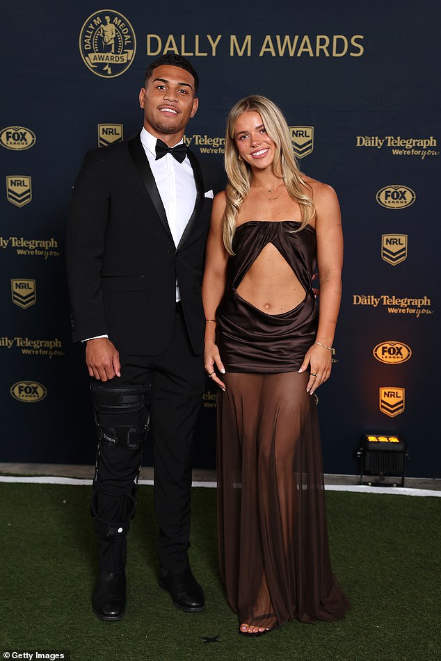 Women's Footy Star Indie Bostock (Pictured With Tevita Naufahu) Woke Up To Find An Intruder In Her Hotel Room In The Early Hours Of Friday Morning